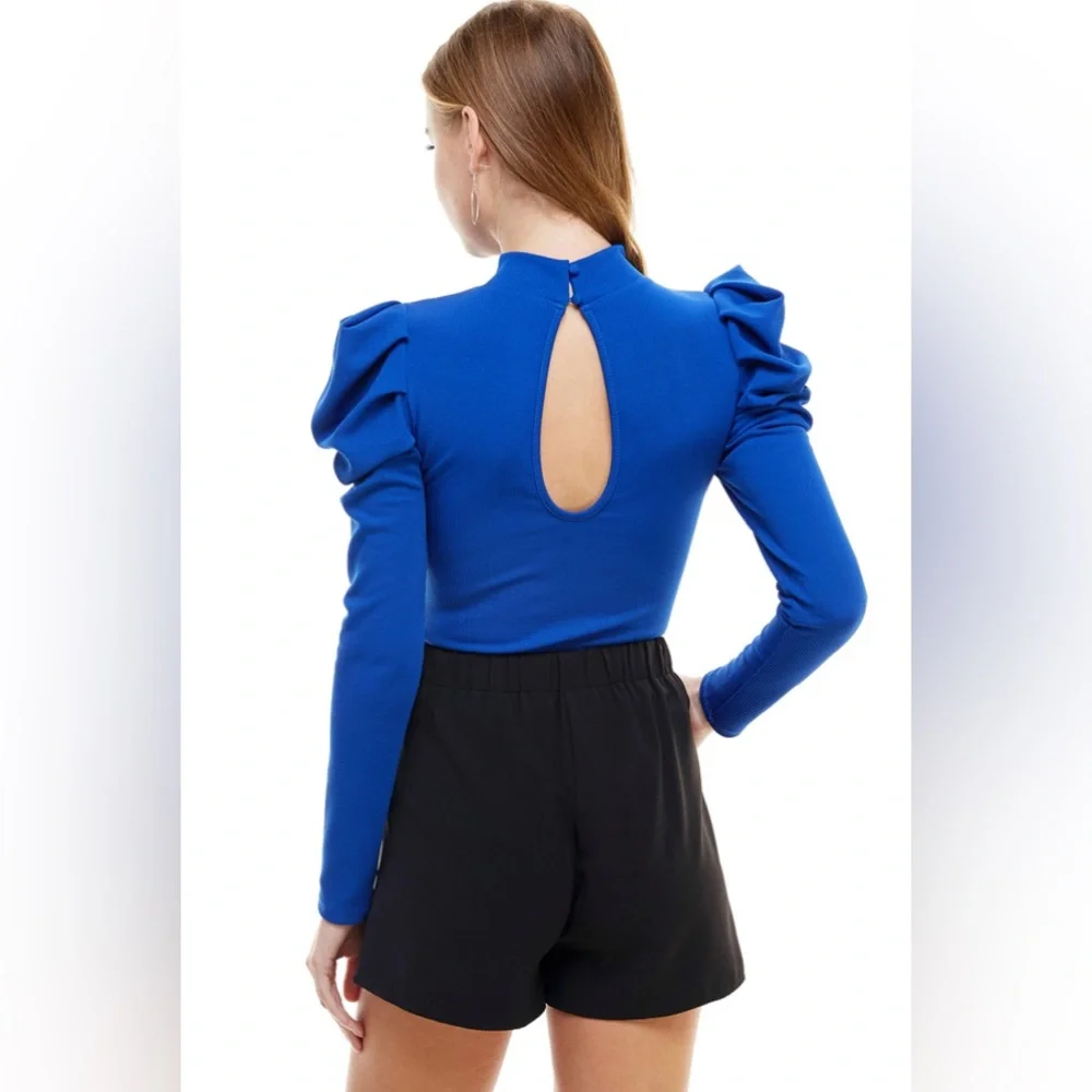 Tcec bold shoulder royal blue bodysuit - Picture 4 of 5